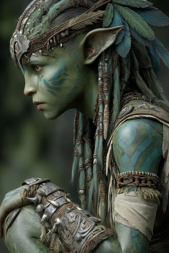 Final Fantasy Plantwoman Character Concept Art