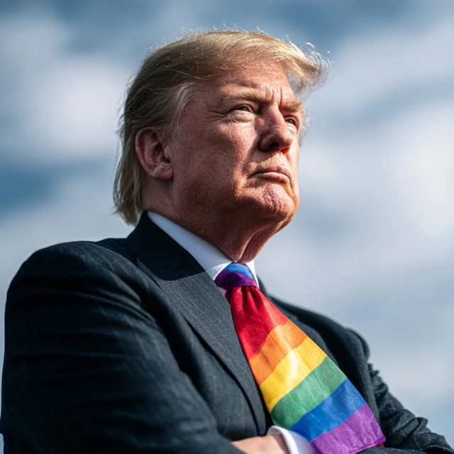 American Leader and Trans Rights Protest