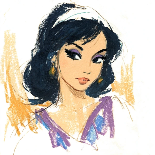 Don Bluth Inspired Mod Woman Illustration