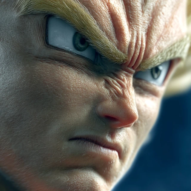 Realistic Vegeta Dragonball Z 3D Render
