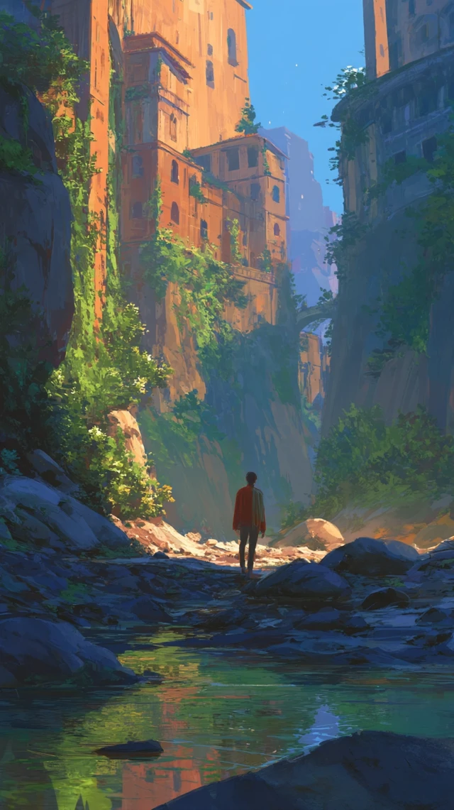 Calm Success Journey A Beautiful Illustration