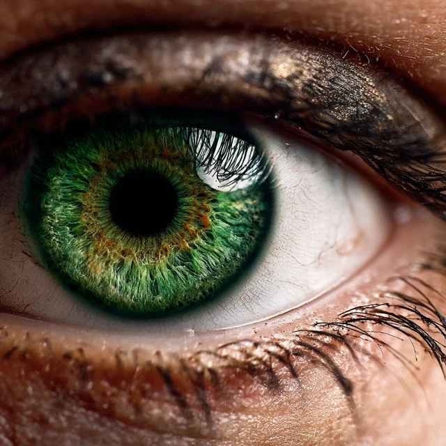 Detailed Green Eye Close Up