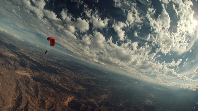 Parachute Jump Photography Wide Shot