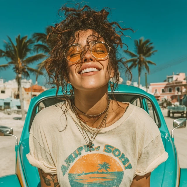 Summer Vibes Young Woman Beach Photography