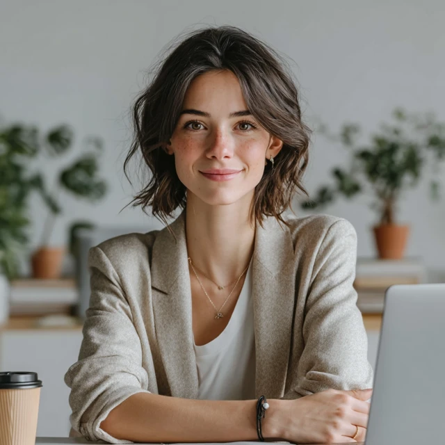 Confident Recruiter Portrait Modern Office Setting