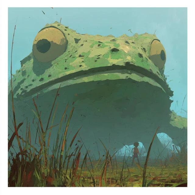 Giant Frog Illustration Art