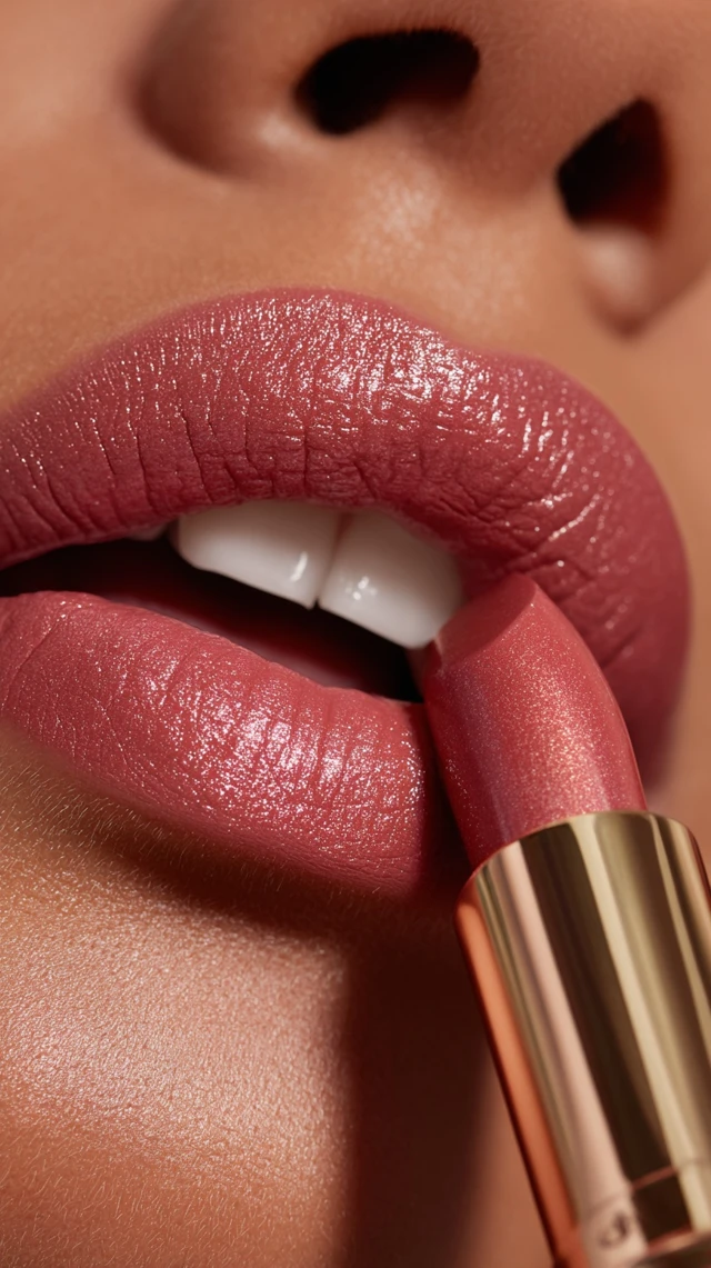 Charlotte Tilbury Pillow Talk Lipstick Macro Shot