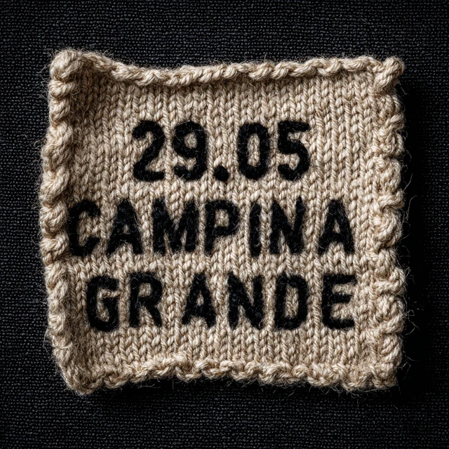 Knitted Text Art 2905 CAMPINA GRANDE