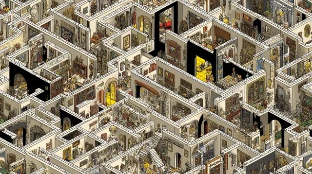 MC Escher Toy Maze 3D Art