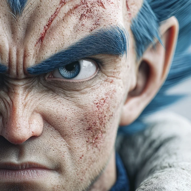 Realistic Vegeta Dragonball Z 3D Render
