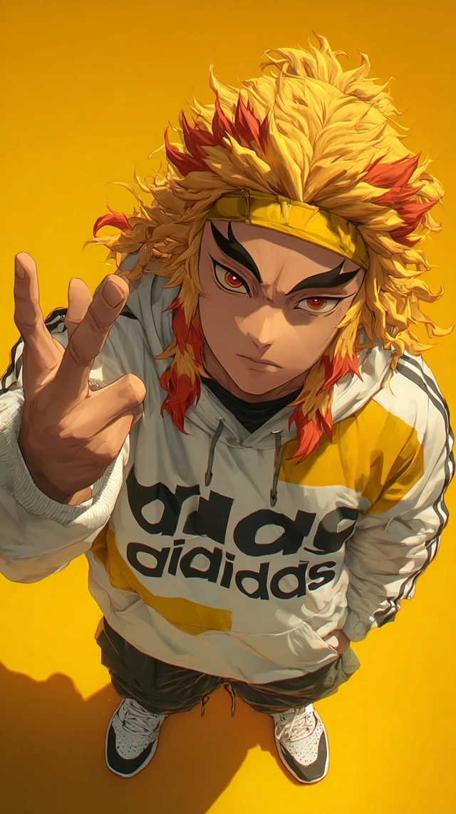 Rengoku Adidas Anime Wallpaper