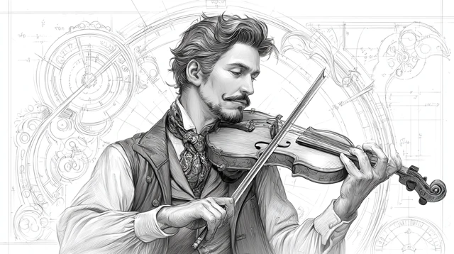 Victorian Violin Maker Concept Sketch