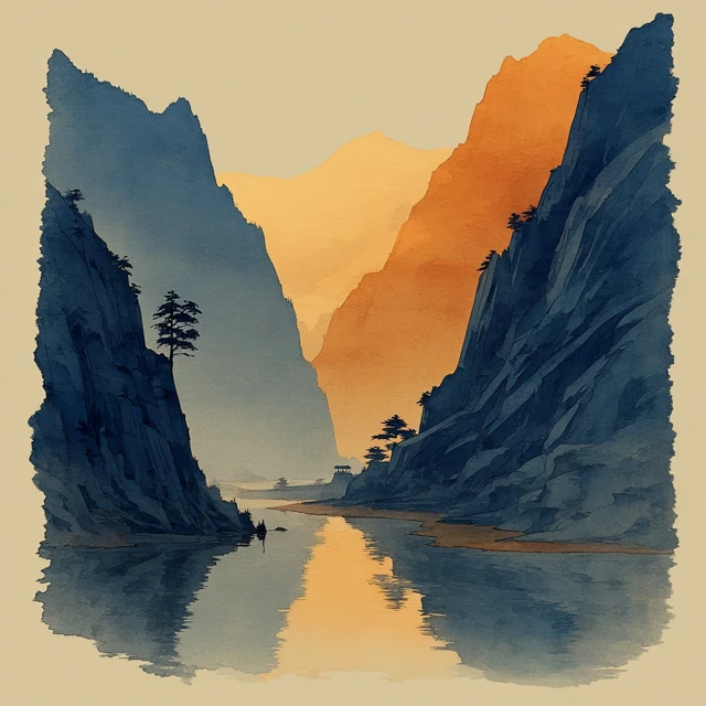River Valley Landscape Roger Dean Style