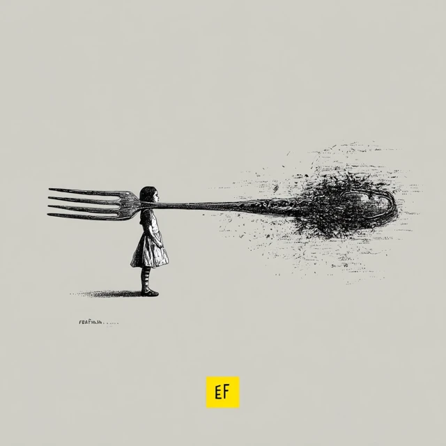 Fork vs Enjoyment A Metaphorical Image