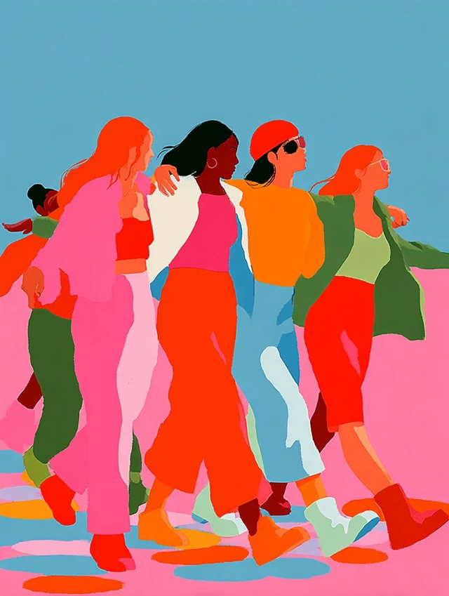 Summer Music Festival Illustration Colorful Dancing People