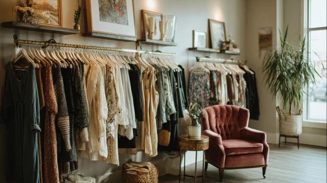 Cozy Boutique Interior Exclusive Shopping Experience