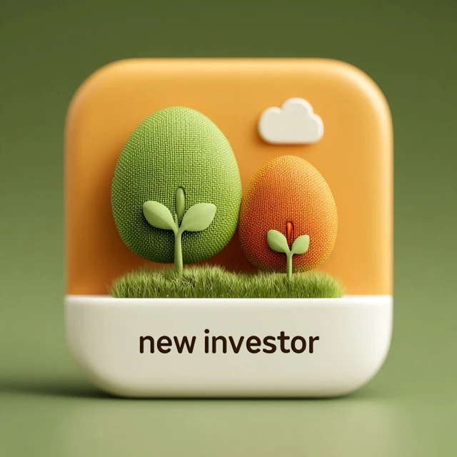 New Investor App Icon Growth and Investment