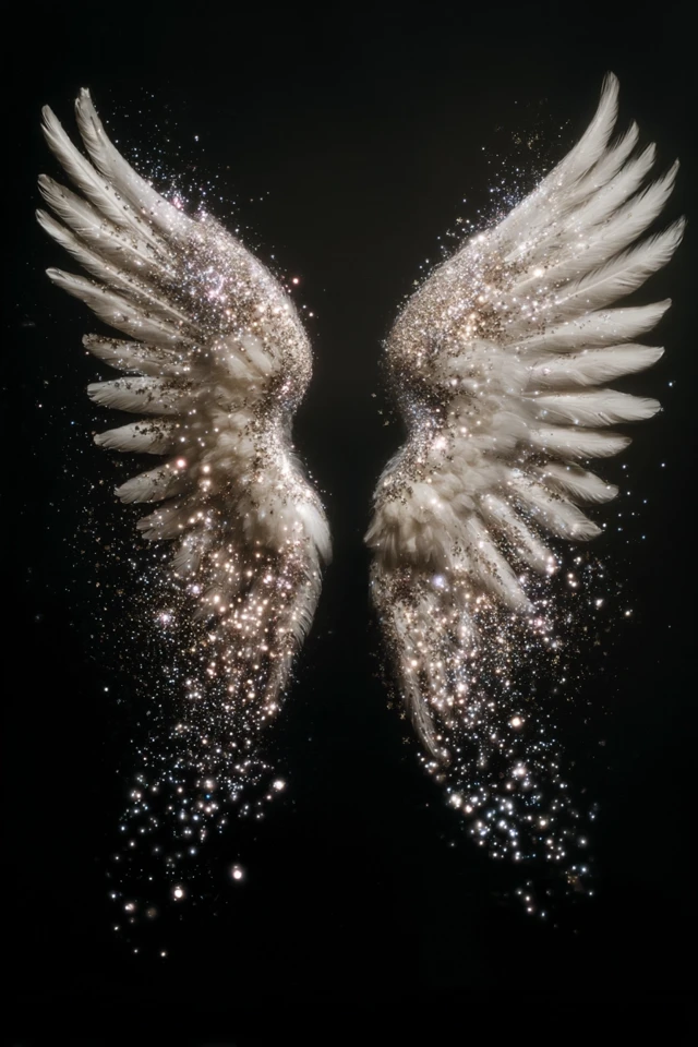 Sparkle Angel Wings Illustration