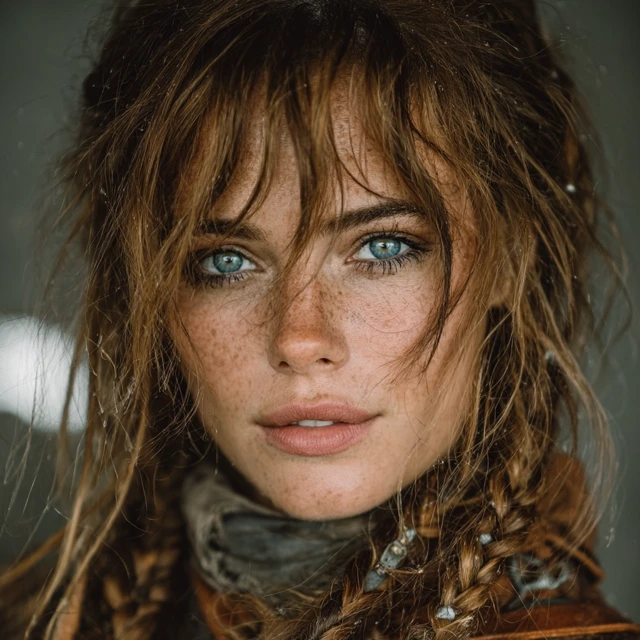 Mad Max Inspired Beautiful Woman Portrait