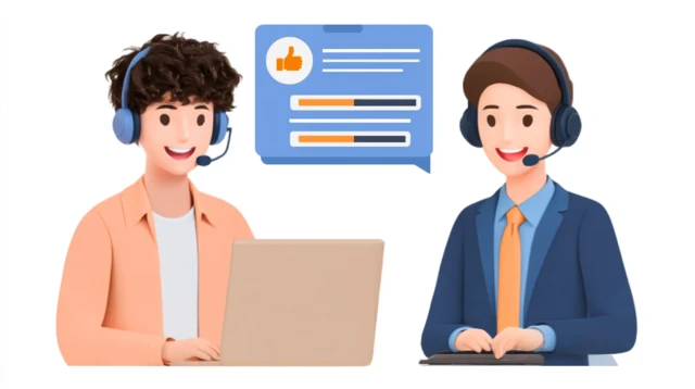 AI Customer Service Representative Chatting