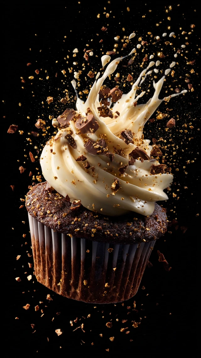 Chocolate Cupcake Explosion Vanilla Frosting