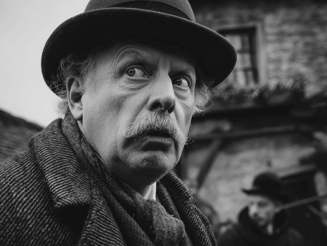 Dickensian Movie Still Gentleman in Top Hat