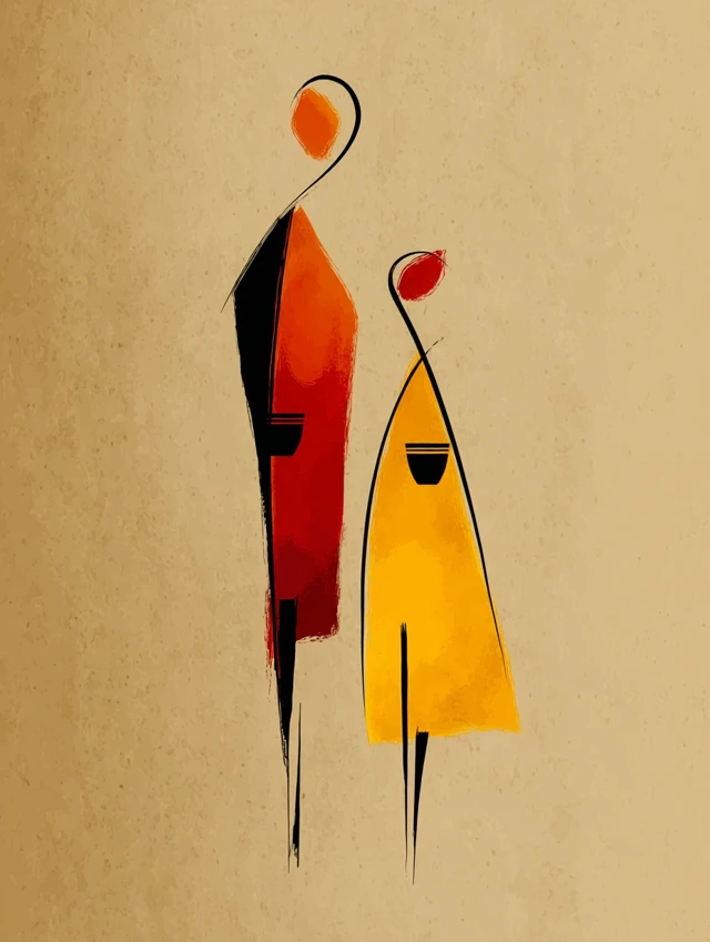 Minimalist Lovers Silhouette Coffee Art