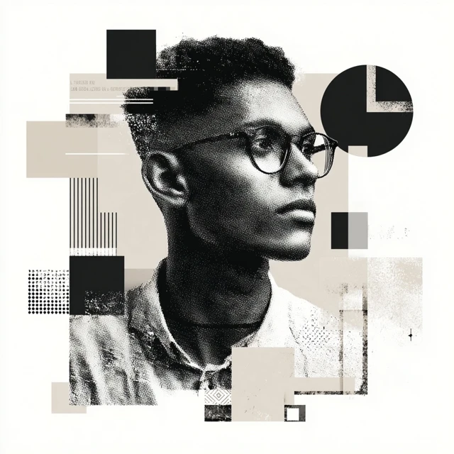 Black Engineering Student Bauhaus Portrait