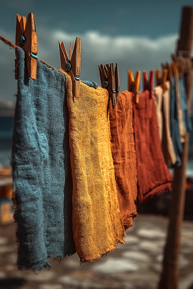 Clothes Drying in the Afternoon Sun