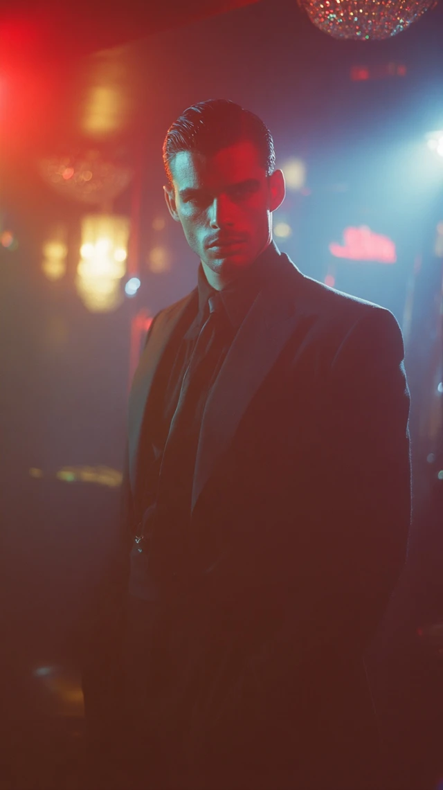 Film Noir Nightclub Man Black Suit