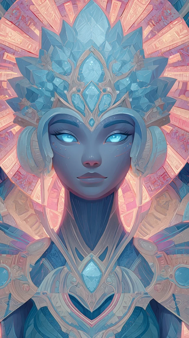 Alien Goddess Digital Painting Art