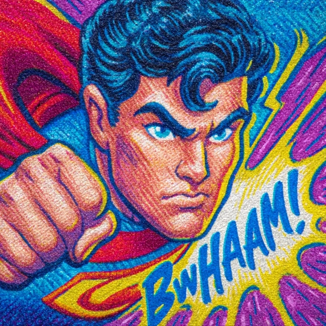 Mexican Superhero Retro Comic Action