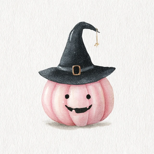 Cute Pastel Halloween Jack o Lantern