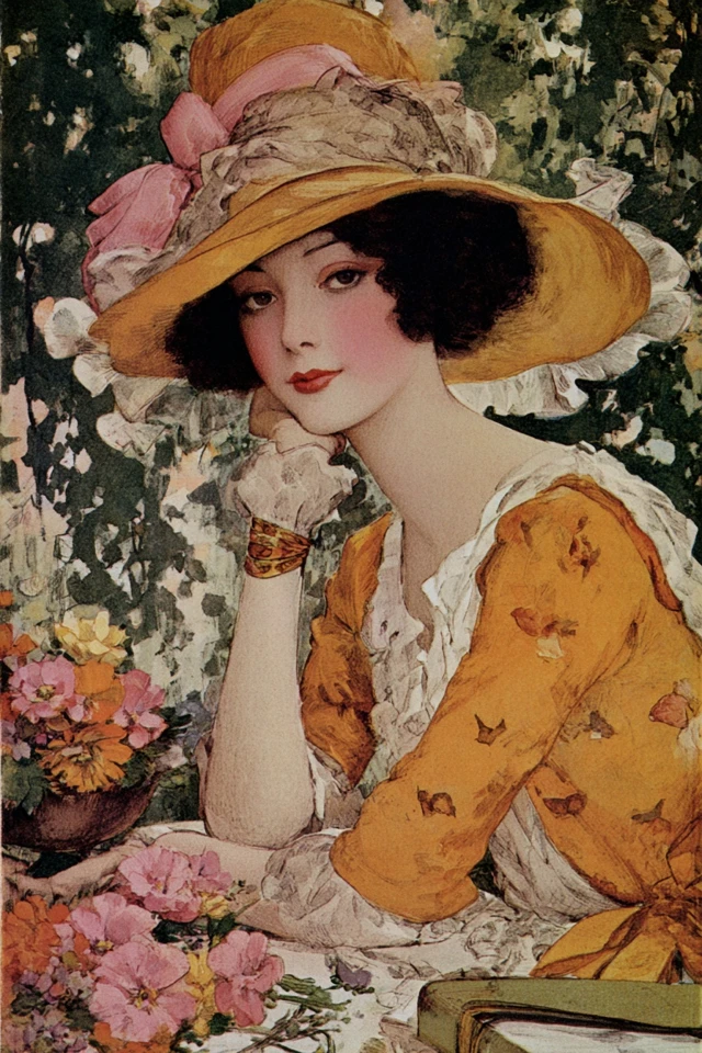 Vogue Magazine Cover May 1 1915 Vintage Art