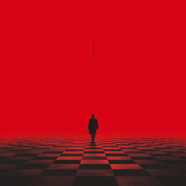 Minimalist Movie Poster Silhouette Chess Field