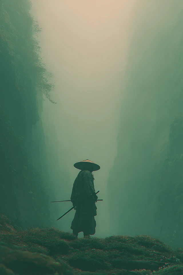 Samurai in Misty Mountains
