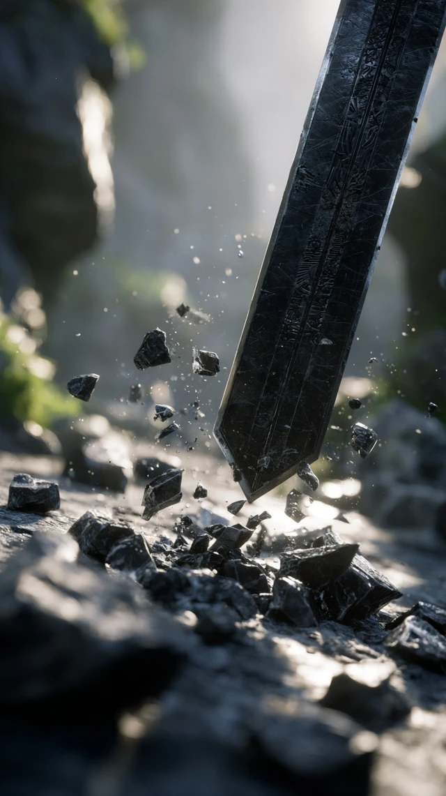 Fracturing Black Sword in a Mountain Valley