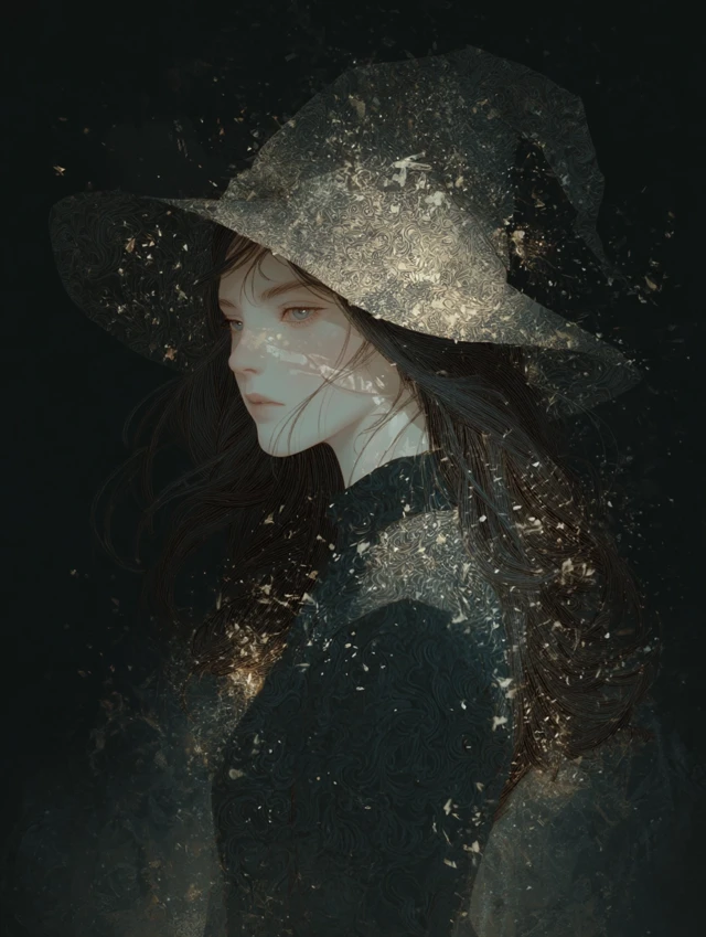 Scintillating Witch Portrait Art