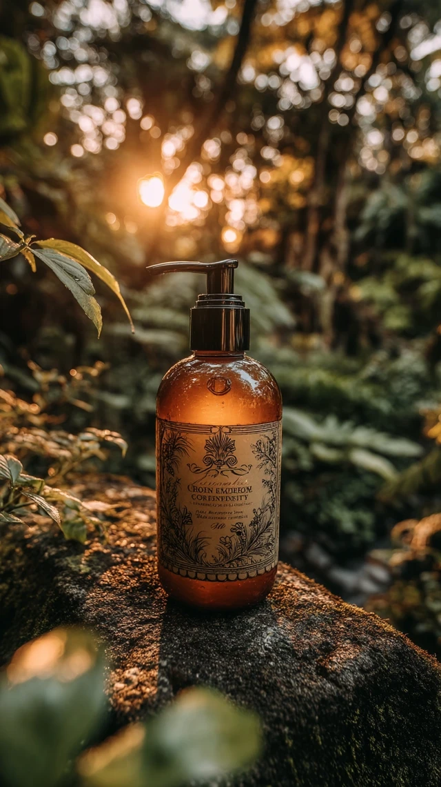 Luxurious Hand Cream in Jungle Setting