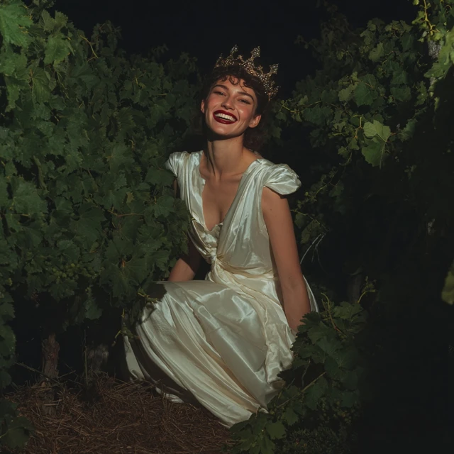 Vampire Bride in a Vineyard Fashion Photography