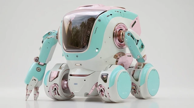 Medical Assistance Robot Futuristic Design
