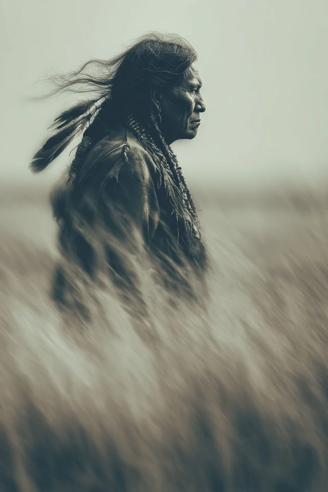 Apache Native American Portrait Prairie View