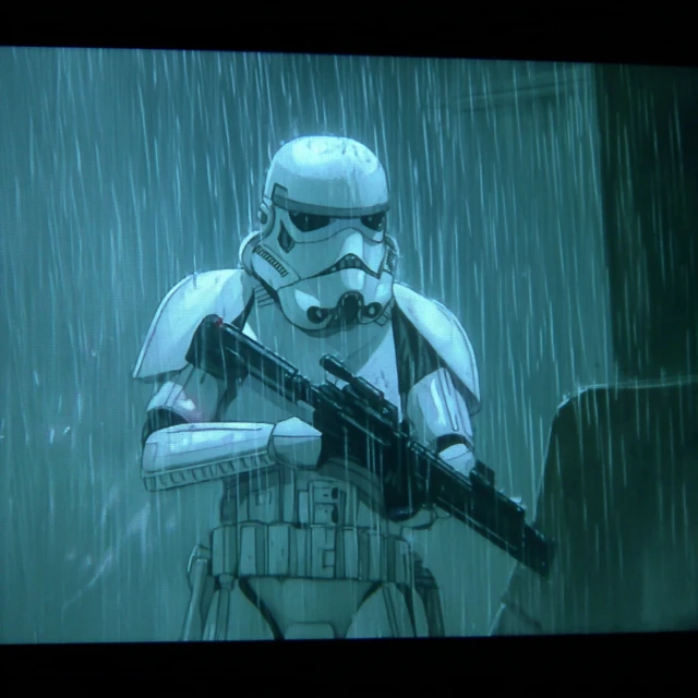Stormtrooper in Rain: Jin-Roh Inspired Anime