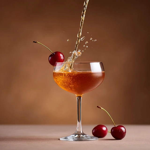 Brooklyn Cocktail Photography Rye Whiskey and Cherries