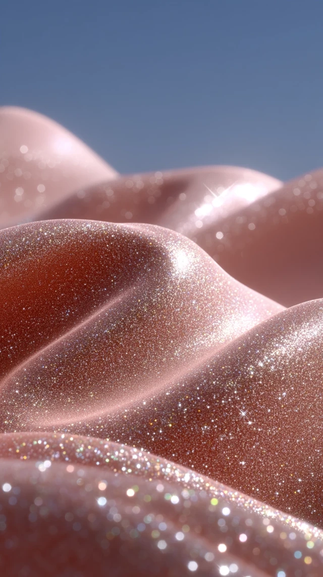 Glitter Macro Photography Pink Gold Sparkle Texture
