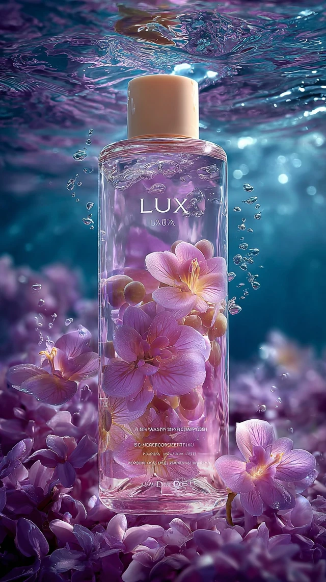 LUXX Body Wash Under Water Grapes Orchids Product Shot