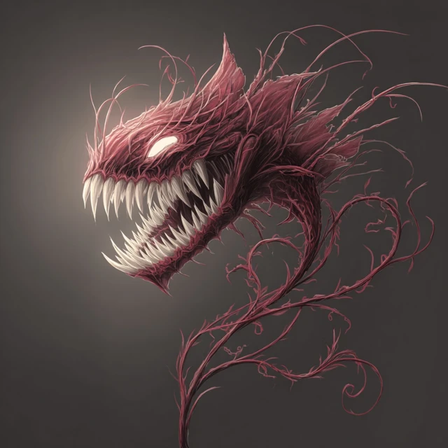 Creepy Vine Monster Dungeons and Dragons Art
