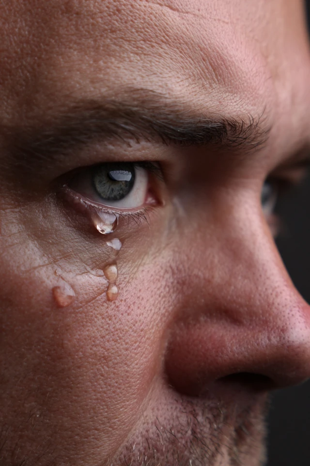 Crying Eye Photo Realistic Headshot