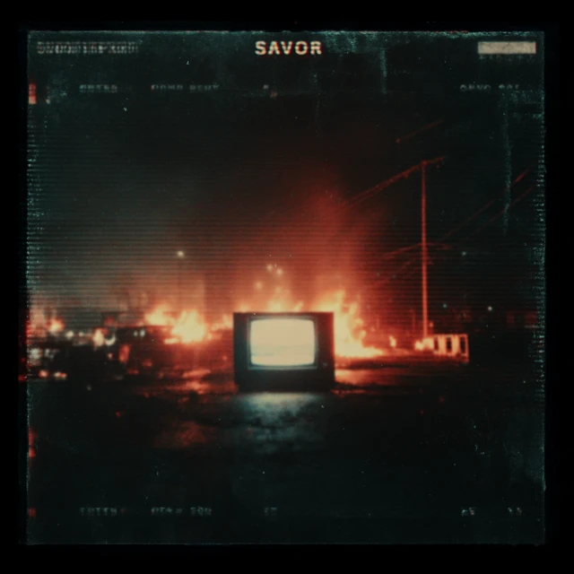 SAVIOR Cover Art Retro Futuristic Aesthetic