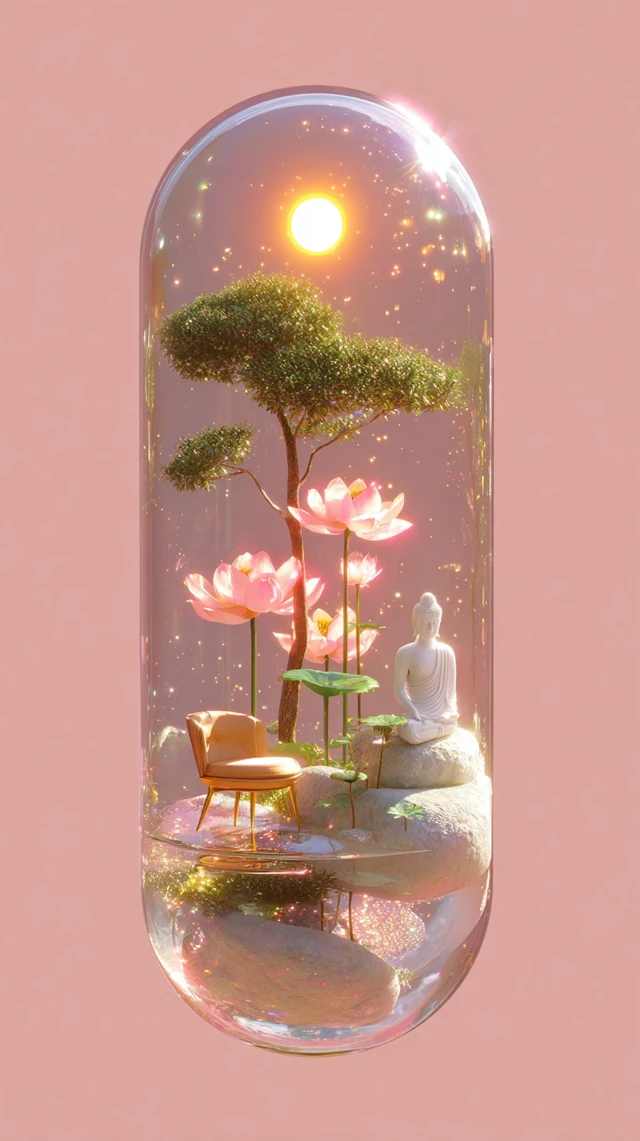 Zen Garden in a Capsule Peaceful Aesthetic